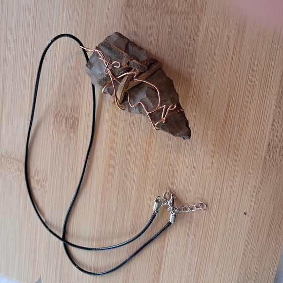 Artisan Wire Wrapped Stone Necklace - Picture 5 of 5